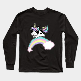 French Bulldog Puppy Unicorn Long Sleeve T-Shirt